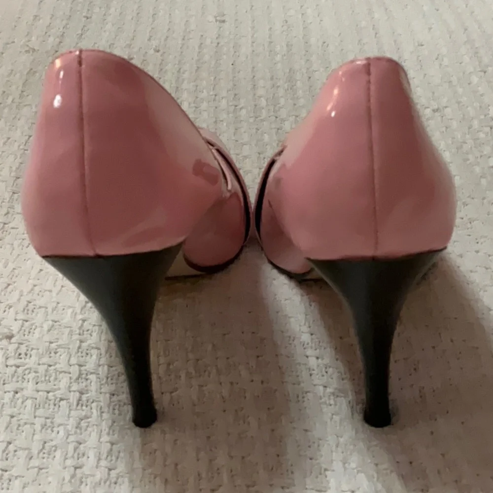 Ann Michelle Pink Patent Heels Size 5.5 - Picture 3 of 7